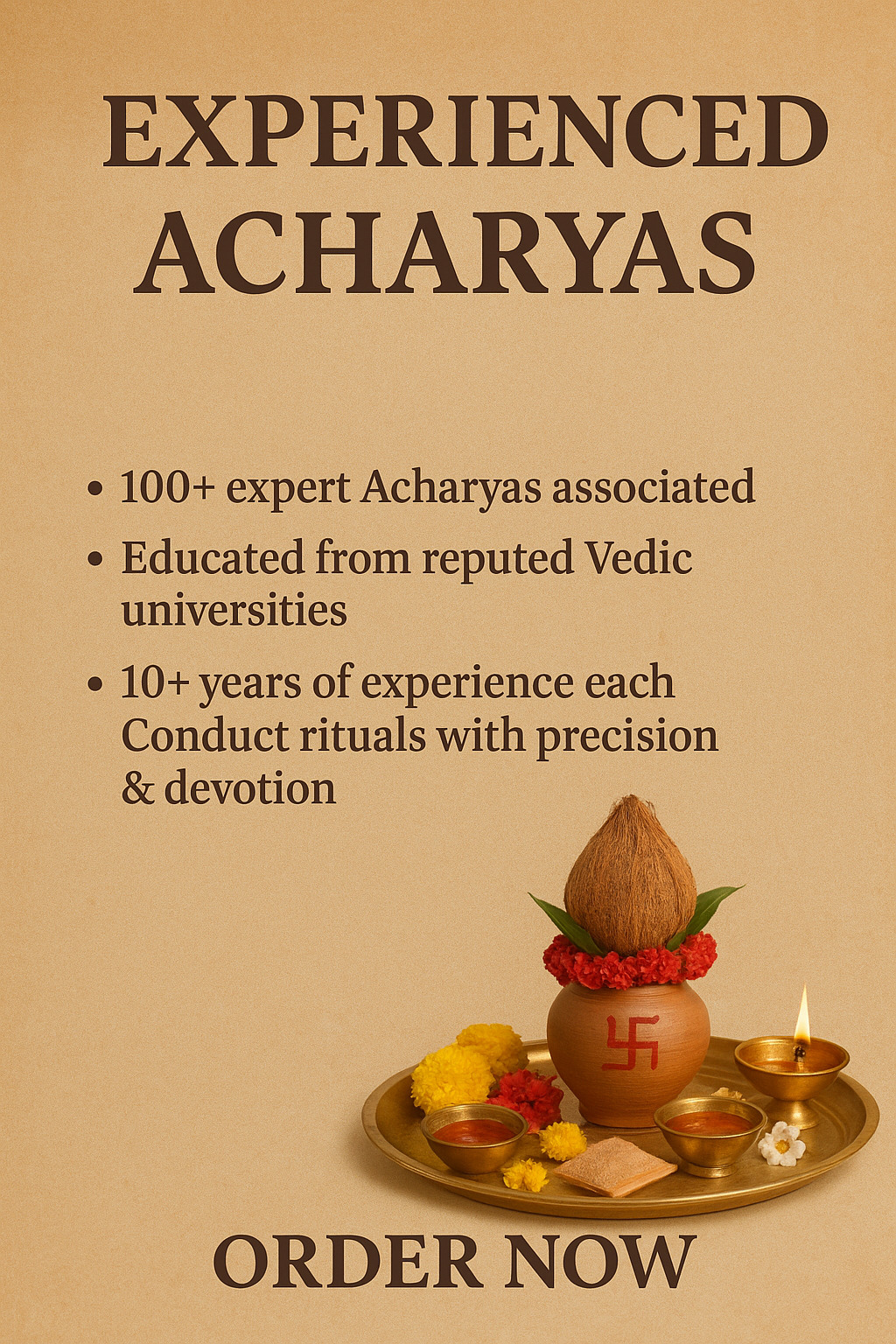 Experienced Acharyas